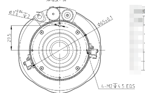 100 mm F1.2 1280×1024@12μm LWIR Fixed-Focus Lens met Germanium-to-Chalcogenide-upgrade voor thermische beeldvorming